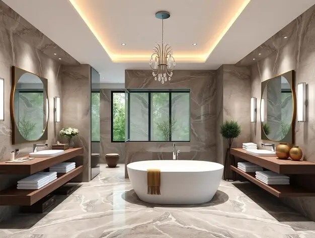 Luxury modern bathroom design